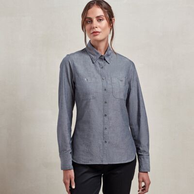 Women’s Chambray shirt, organic and Fairtrade certified Thumbnail