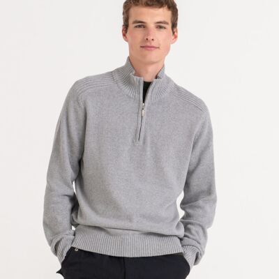 Wakhan ¼ regen zip knit sweater Thumbnail