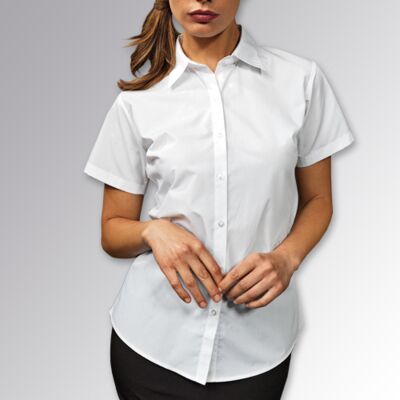 Women's Supreme Poplin Short Sleeve Shirt Thumbnail
