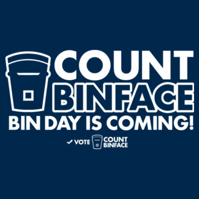 Count Binface - Bin Day Is Coming Hoodie (2) Design