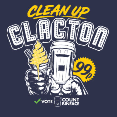 Clean Up Clacton - Official Campaign T-shirt Design