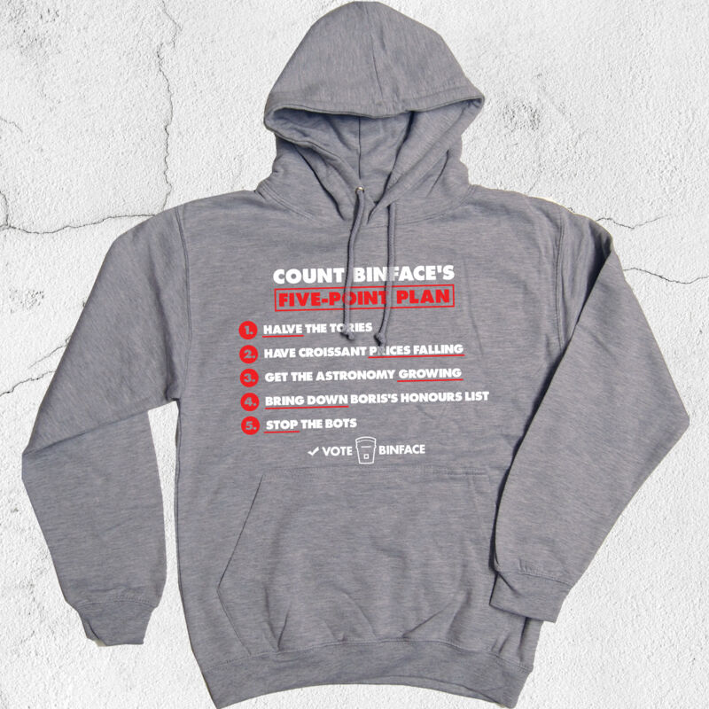 Count Binface - 5 Point Plan - Hoodie Thumbnail